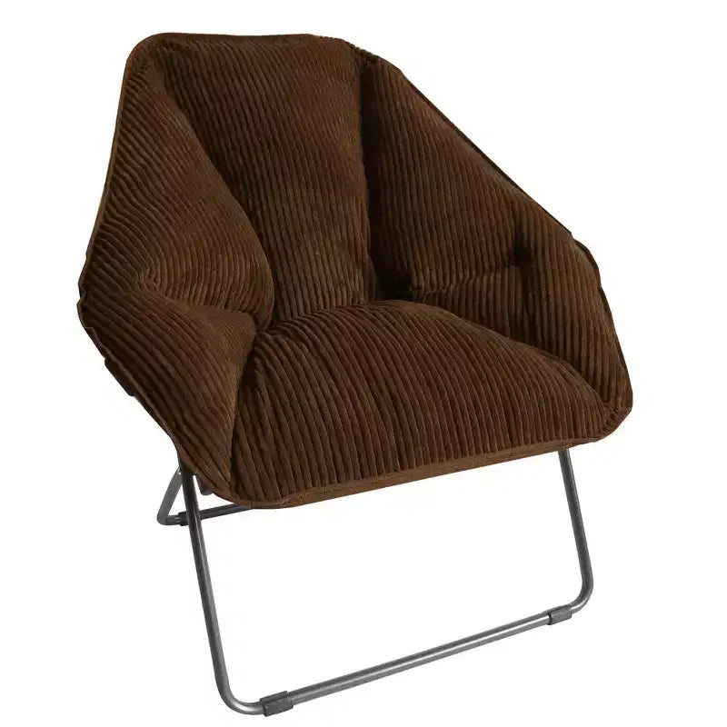 Chaise Pliante Hexagonale en Velours Côtelé