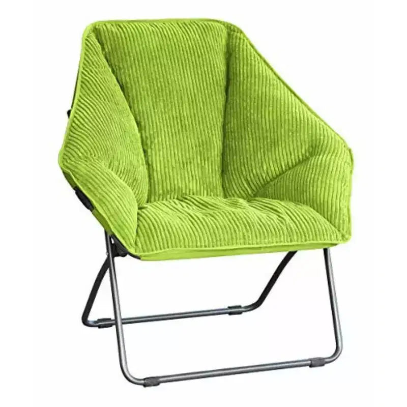 Chaise Pliante Hexagonale en Velours Côtelé