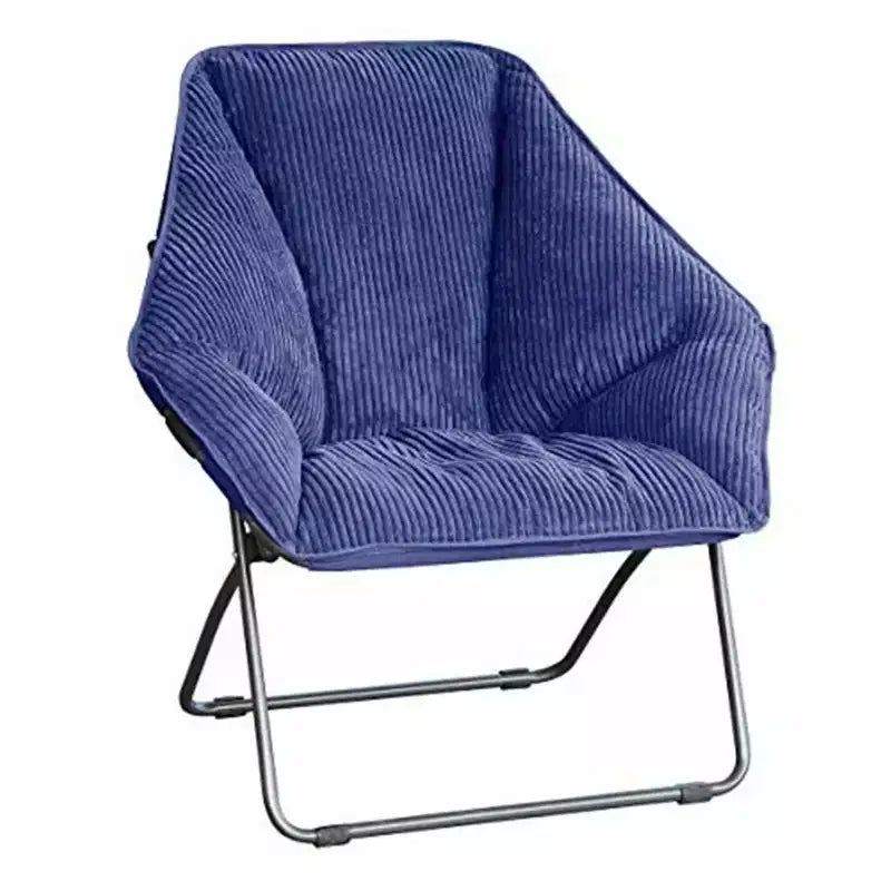 Chaise Pliante Hexagonale en Velours Côtelé