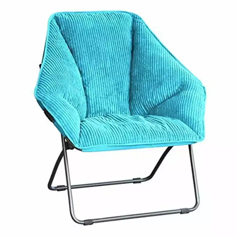 Chaise Pliante Hexagonale en Velours Côtelé