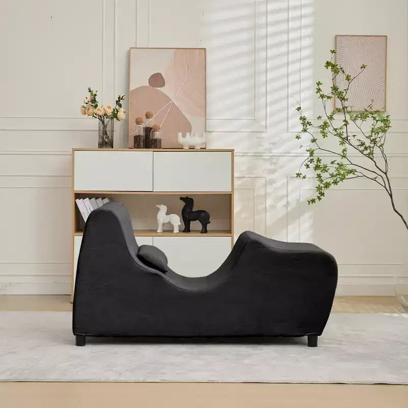 Chaise de yoga pour adultes, chaise longue de yoga en velours pour l'intérieur pour l'exercice, les étirements, la relaxation