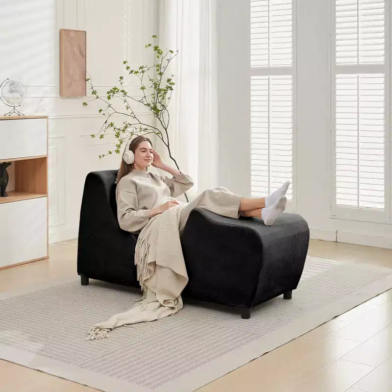 Chaise de yoga pour adultes, chaise longue de yoga en velours pour l'intérieur pour l'exercice, les étirements, la relaxation
