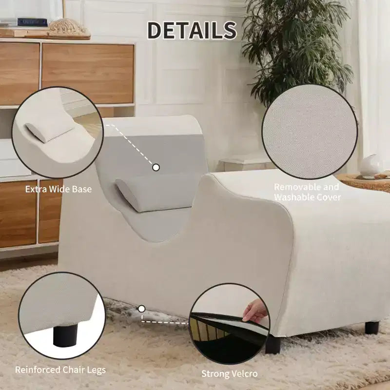 Chaise de yoga pour adultes, chaise longue de yoga en velours pour l'intérieur pour l'exercice, les étirements, la relaxation