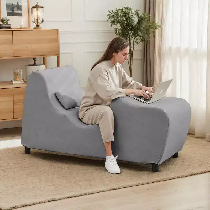 Chaise de yoga pour adultes, chaise longue de yoga en velours pour l'intérieur pour l'exercice, les étirements, la relaxation