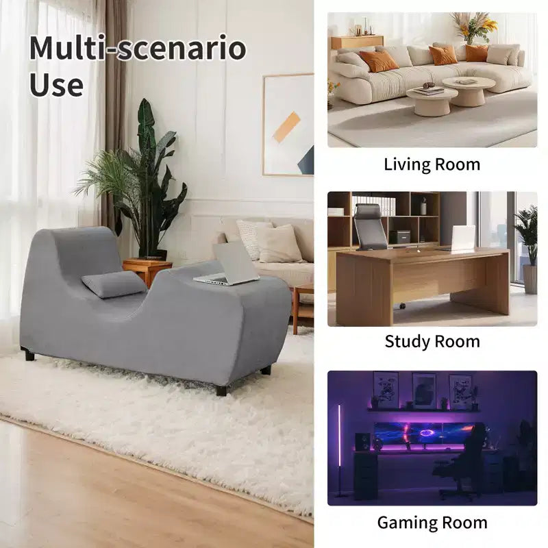 Chaise de yoga pour adultes, chaise longue de yoga en velours pour l'intérieur pour l'exercice, les étirements, la relaxation