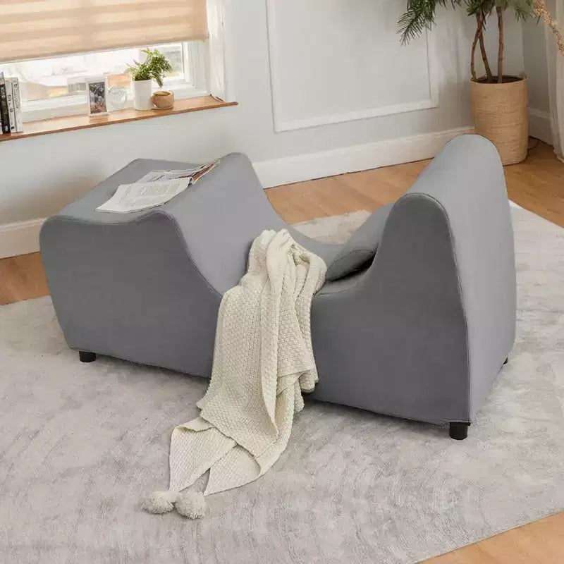 Chaise de yoga pour adultes, chaise longue de yoga en velours pour l'intérieur pour l'exercice, les étirements, la relaxation