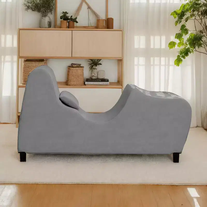 Chaise de yoga pour adultes, chaise longue de yoga en velours pour l'intérieur pour l'exercice, les étirements, la relaxation