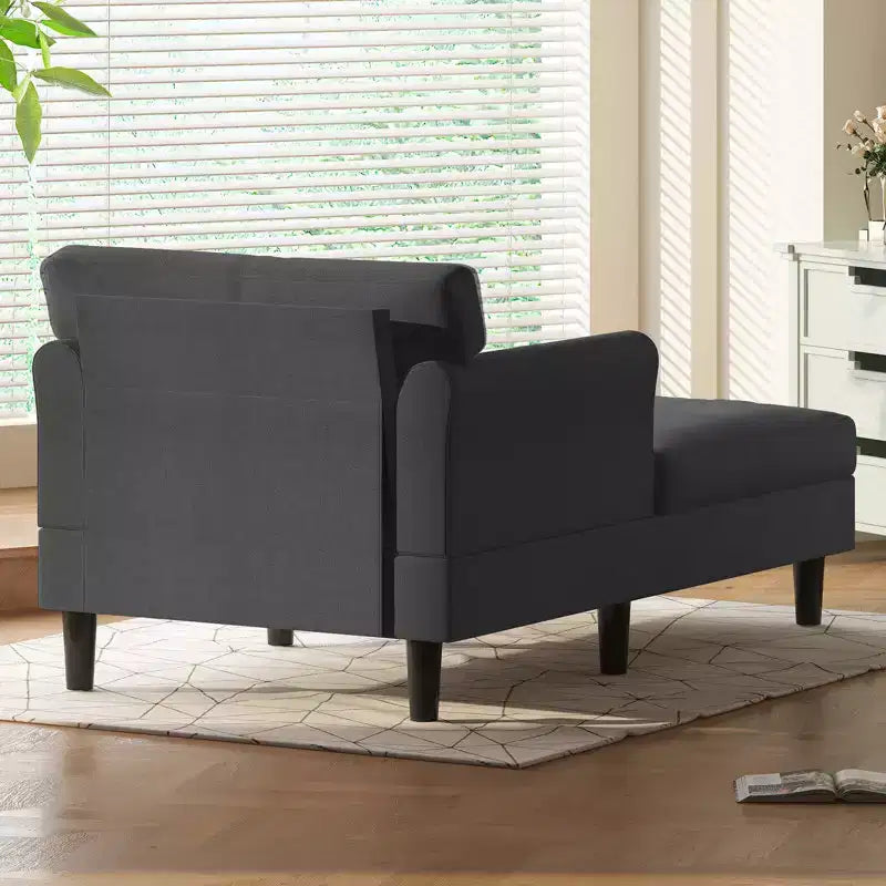 Canapé-chaise longue en velours glacé de 37''