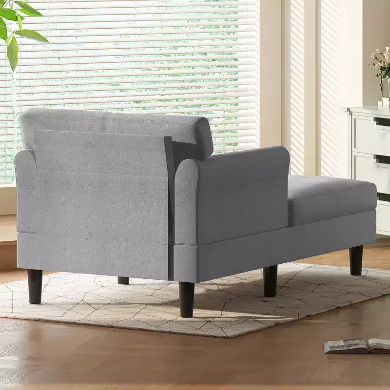 Canapé-chaise longue en velours glacé de 37''