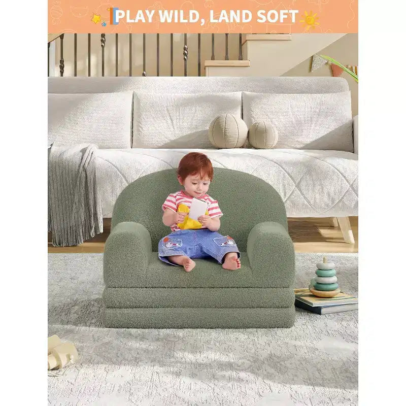 Canapé pliant pour enfants, chaise confortable et transat pour la lecture, la salle de jeux, canapé pour garçons et filles, cadeau d'anniversaire