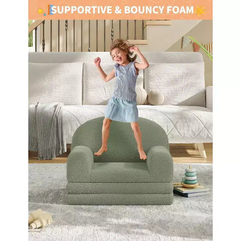 Canapé pliant pour enfants, chaise confortable et transat pour la lecture, la salle de jeux, canapé pour garçons et filles, cadeau d'anniversaire