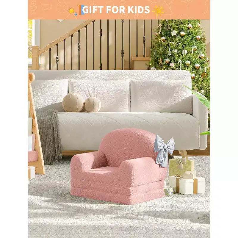 Canapé pliant pour enfants, chaise confortable et transat pour la lecture, la salle de jeux, canapé pour garçons et filles, cadeau d'anniversaire