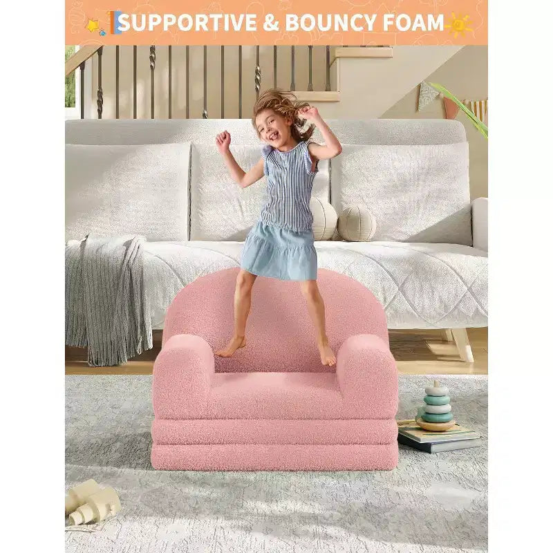 Canapé pliant pour enfants, chaise confortable et transat pour la lecture, la salle de jeux, canapé pour garçons et filles, cadeau d'anniversaire