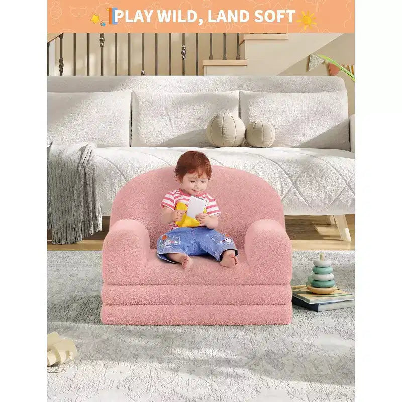 Canapé pliant pour enfants, chaise confortable et transat pour la lecture, la salle de jeux, canapé pour garçons et filles, cadeau d'anniversaire