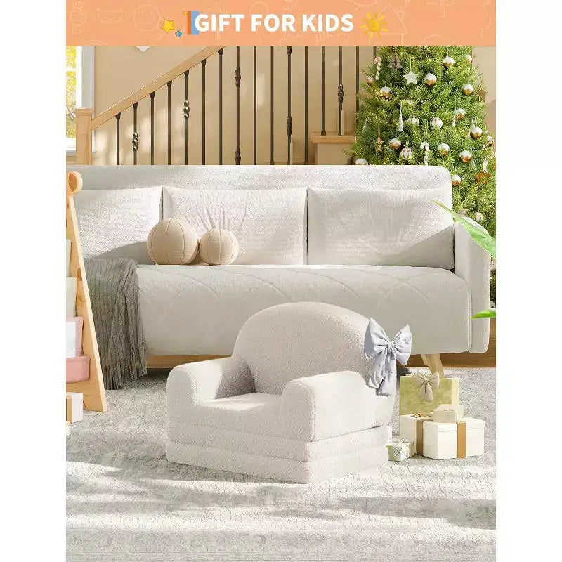 Canapé pliant pour enfants, chaise confortable et transat pour la lecture, la salle de jeux, canapé pour garçons et filles, cadeau d'anniversaire