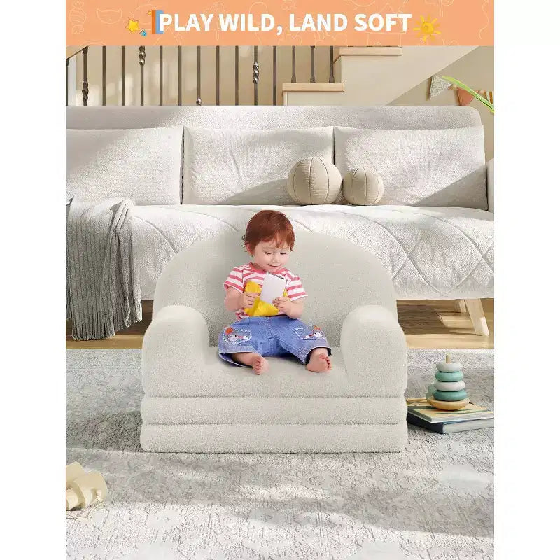 Canapé pliant pour enfants, chaise confortable et transat pour la lecture, la salle de jeux, canapé pour garçons et filles, cadeau d'anniversaire