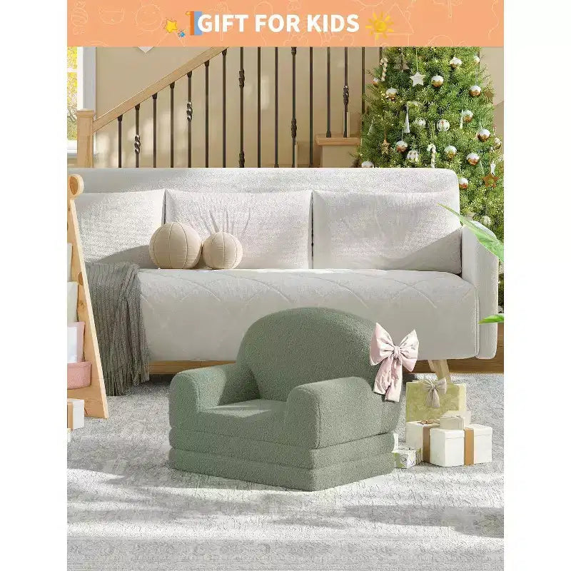 Canapé pliant pour enfants, chaise confortable et transat pour la lecture, la salle de jeux, canapé pour garçons et filles, cadeau d'anniversaire