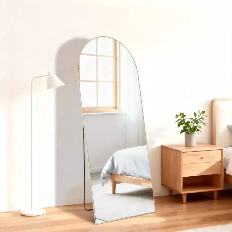 Miroir rectangulaire intégral de 56x15 pouces, Miroir plein corps sur pied