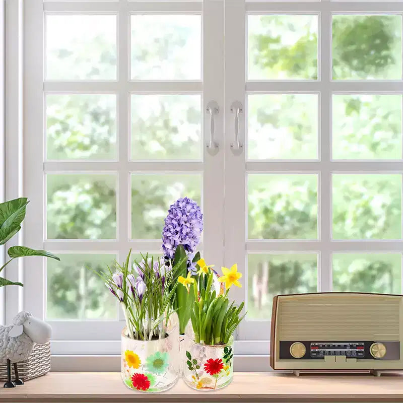 Moule 3-en-1 en silicone souple élastique à trois fentes avec surface de moule lisse intégrée, adapté au bricolage de porte-stylos de rangement floral intégrés