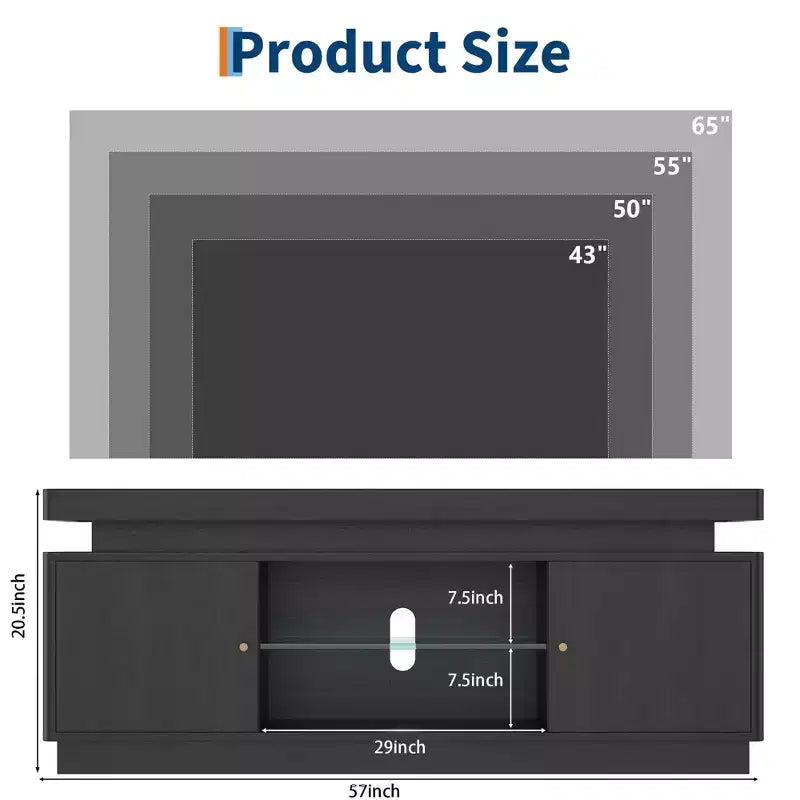 Meuble TV 2 Portes - Console Multimédia Polyvalente pour Salon, Meuble TV Moderne et Durable, Meuble TV Élégant pour Maison Moderne, Noyer